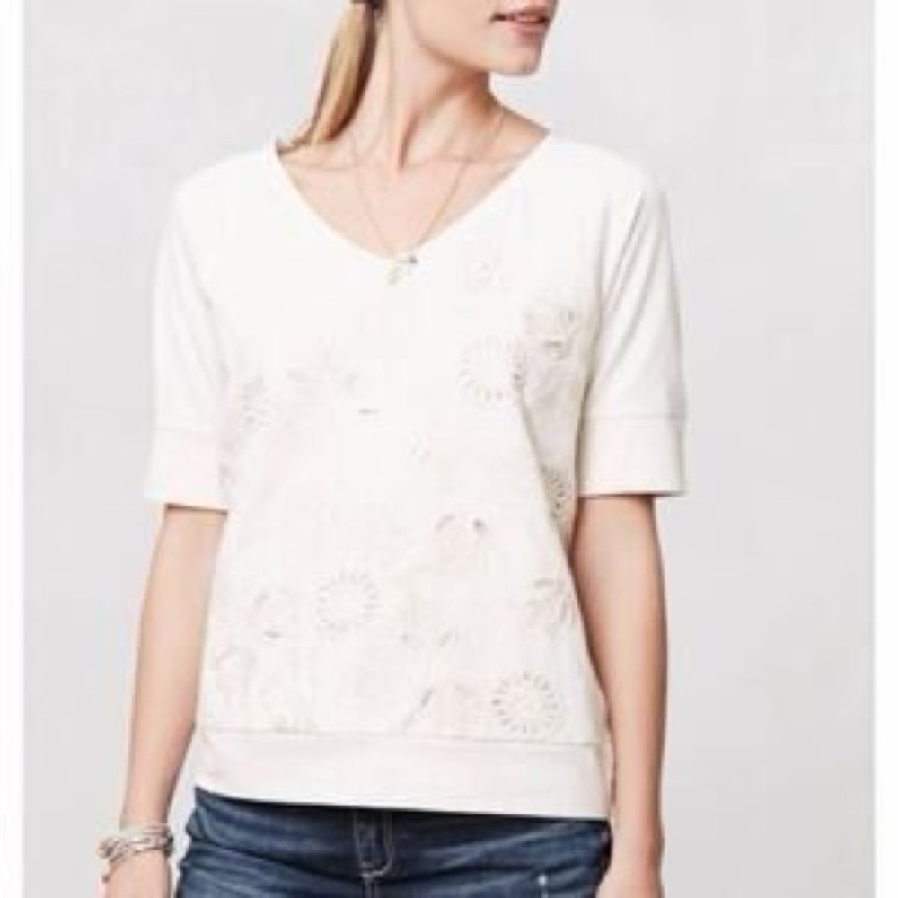 Chic White Short Sleeve Women's Top